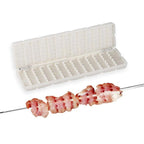 BBQ Meat String Machine Barbecue Skewer Tools Portable Skewer Kebab Maker Box Machine Grill Kitchen Accessories Automatic Meat Skewer Tools Beef Easy Wear Meat Maker Grill Barbecue Kitchen Accessories Tools Stevvex