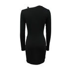 Ladies' Fashion Trend Asymmetrical High Neck Top, Casual Business Versatile, Solid Color Long Sleeved Clothes - SJB-DIAMOND ELITES