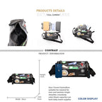 Small crossbody bag men's, men's small bag, men's cylindrical shoulder bag