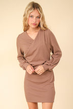 Ruched Detail Bodycon Mini Dress – Sexy Bodycon Dress, Ruched Dress, Mini Dress, Figure-Hugging Dress, Night Out Dress