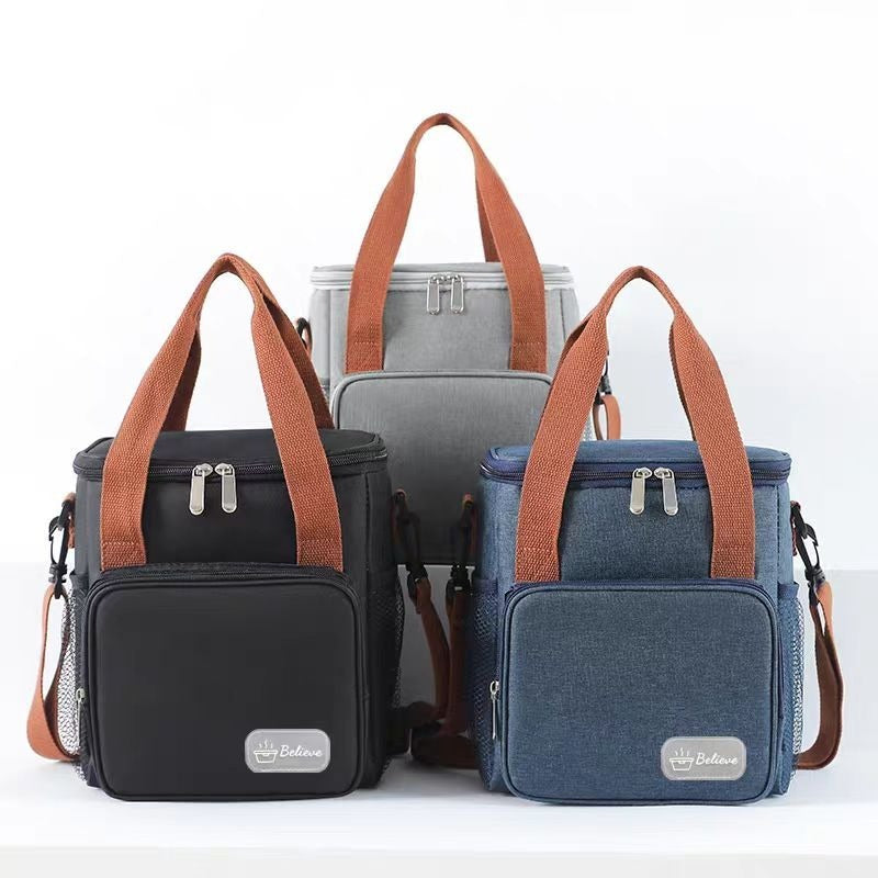 Insulated Lunch Bag for Adults & Kids - Leakproof Thermal Food Container with Adjustable Strap (29x25x5cm, 0.264kg) Pi-Mart