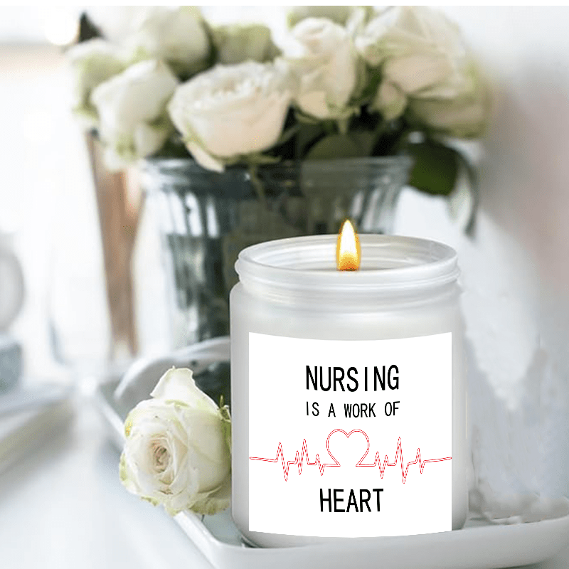 Lavender Scented Candle 5.3oz - Perfect Appreciation Gift for Nurses, Nursing Students, and Paramedics on Nurses' Day, Birthday, Graduation, or Thanksgiving - Unique and Meaningful Present, Women Men, Labor And Delivery, Nurs Lootquake LLC