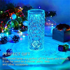 Table Crystal Rose Bedroom Lamp Pi-Mart