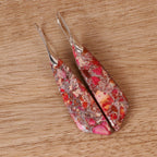 Bohemian Emperor Stone Geometric Pendant Earrings Pi-Mart