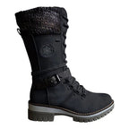 Winter High Square Heel Round Head Sewing Line Plus Size Martin Boots Pi-Mart