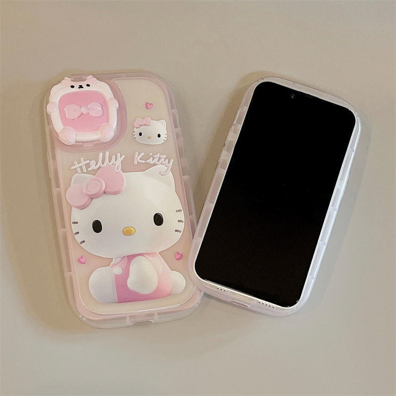 Creative Lens Makeup Mirror Stand Phone Cases For iPhones - SJB-DIAMOND ELITES