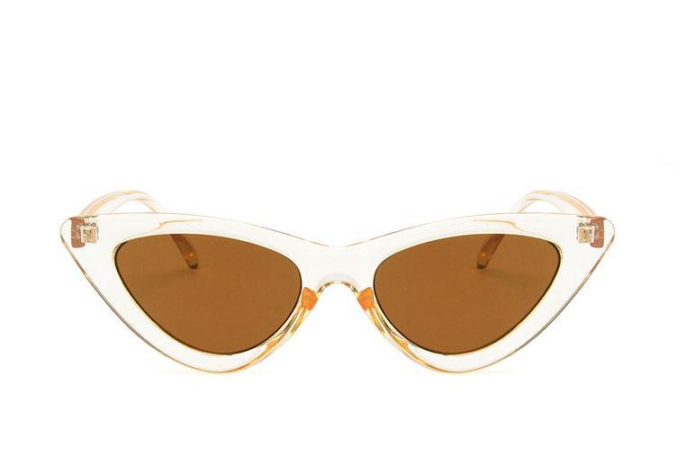 Luxury Modern Cat Eye  Fashion Retro Classic Lady and Woman Sunglasses With Triange Frame  With UV 400 Protection - SJB-DIAMOND ELITES