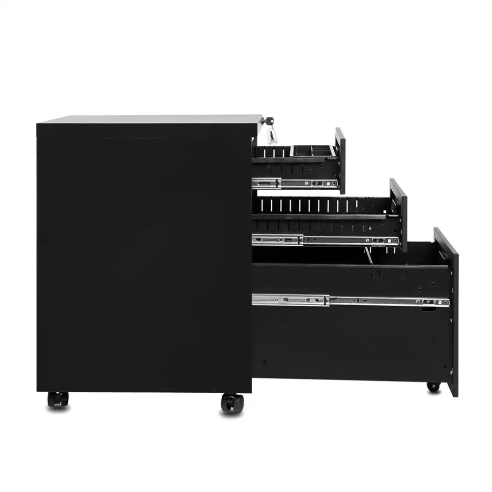 3-Drawer Mobile File Cabinet with Keys, 15.4 - SJB-DIAMOND ELITES