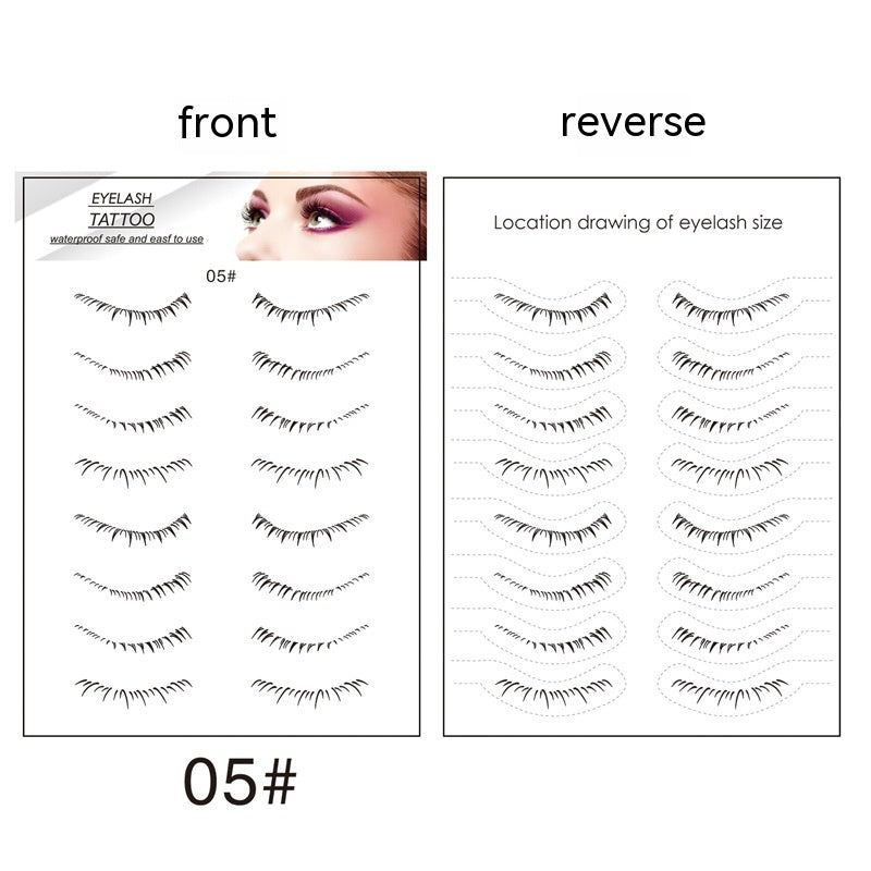 Lower Eyelashes Tattoo Sticker Disposable Waterproof Pi-Mart