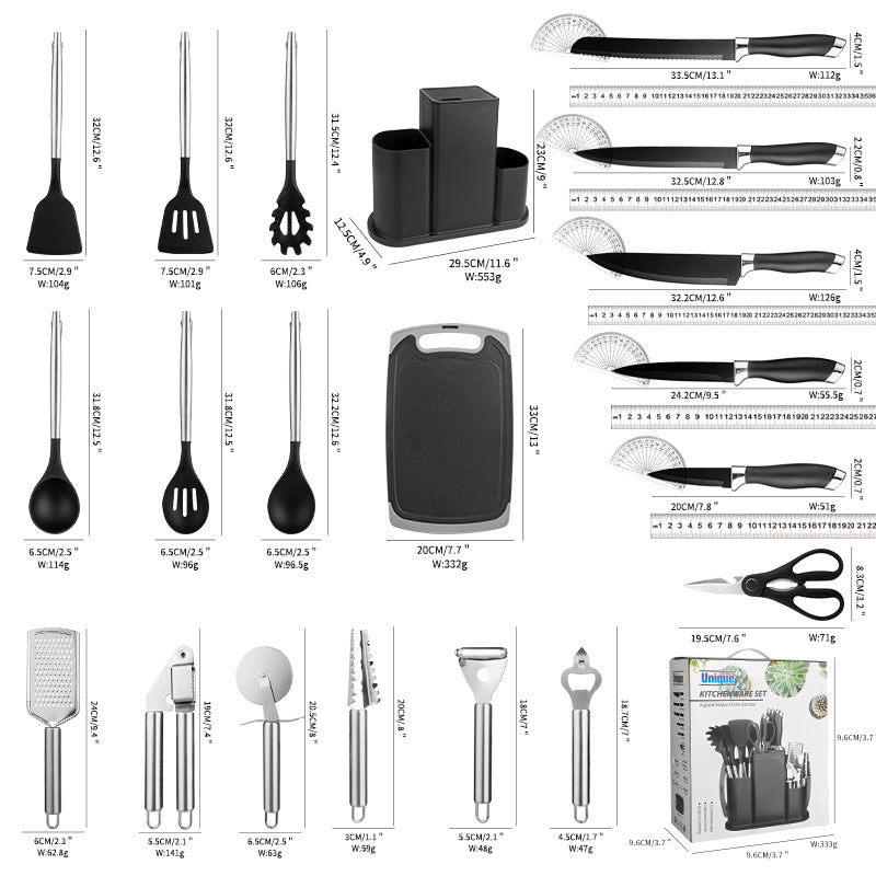 Silicone Kitchenware Set For Kitchen Household Use Pi-Mart