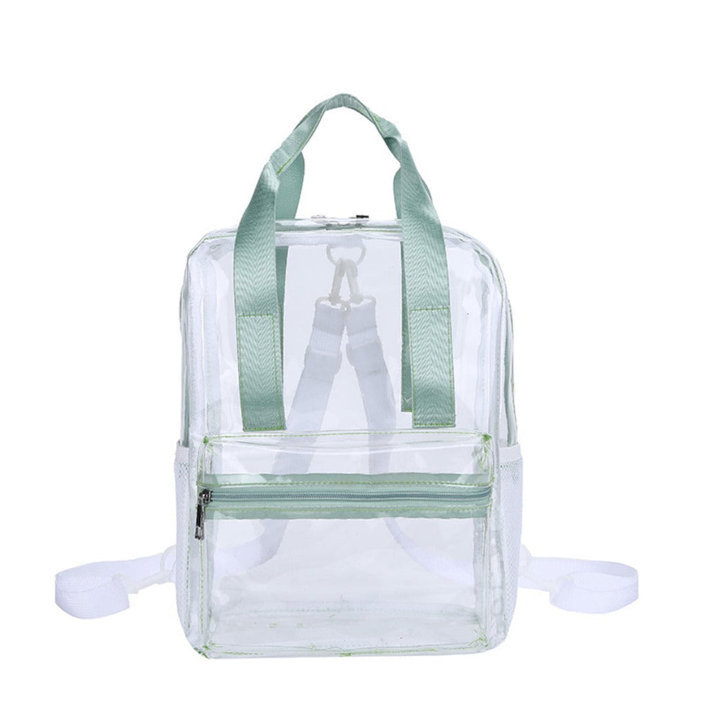 Waterproof PVC Backpack Purse with Clear Design, Durable and Stylish, Perfect for Travel, School, and Everyday Use School Bag Summer Waterproof PVC Beach Bag - SJB-DIAMOND ELITES