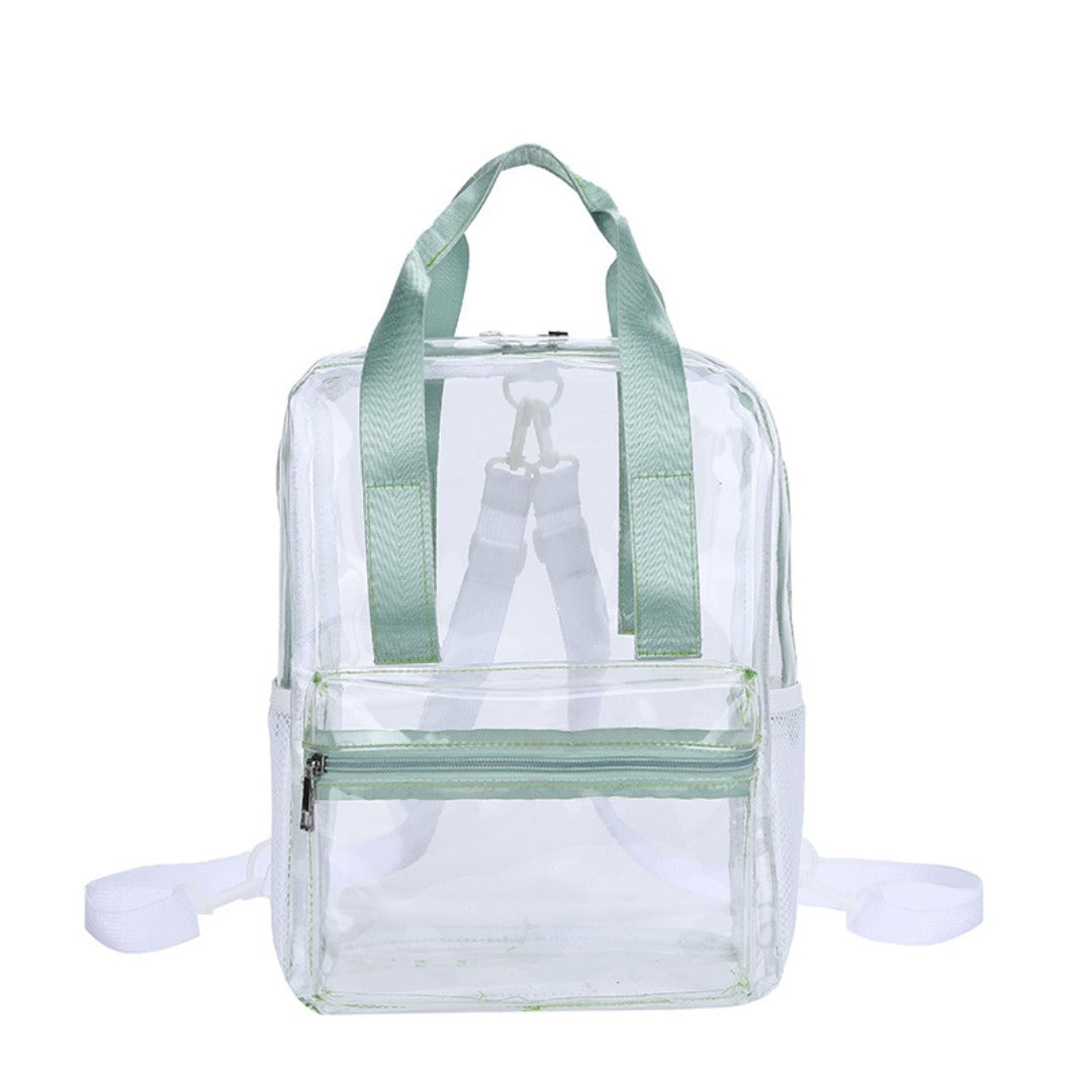 Waterproof PVC Backpack Purse with Clear Design, Durable and Stylish, Perfect for Travel, School, and Everyday Use School Bag Summer Waterproof PVC Beach Bag - SJB-DIAMOND ELITES