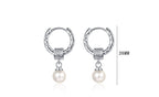S925 Sterling Silver Water Pearl Earrings Pi-Mart