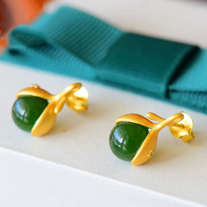Delicate Dainty And Minimalist Flower Bud Earrings Pi-Mart