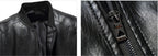 Men's Leather Jackets Spring And Autumn Plus Cashmere Men's Loose Pi-Mart