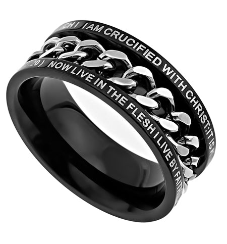 Black Chain Ring KingdomWear
