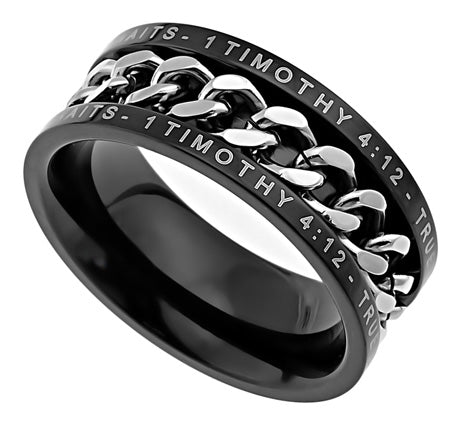 Black Chain Ring KingdomWear
