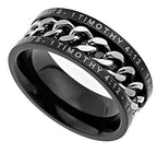 Black Chain Ring - True Love Waits KingdomWear