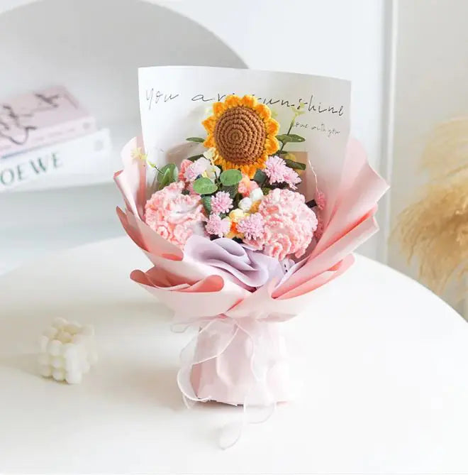Knitted Wool Mixed Bouquet Birthday Gift Pi-Mart