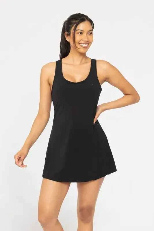 MONO B Adjustable Active A-line Dress THRIXINE