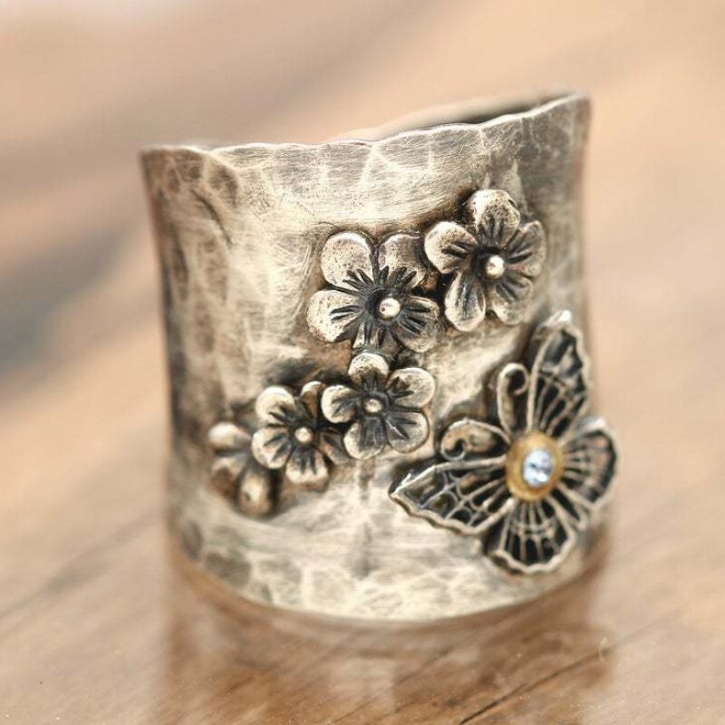 Vintage Butterfly Diamond Ring - SJB-DIAMOND ELITES