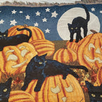 1pc Halloween Blanket Sofa Blanket Fringe Throw Blanket 100% Cotton Lightweight For Chair Sofa Couch Bed Cover Fit Home Cozy Knit Blankets Lootquake LLC