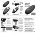 Electric Can Opener Automatic Jar Bottle Can Machine One Touch Portable Kitchen Hand Free Opening Opener Tool Gadgets Pi-Mart