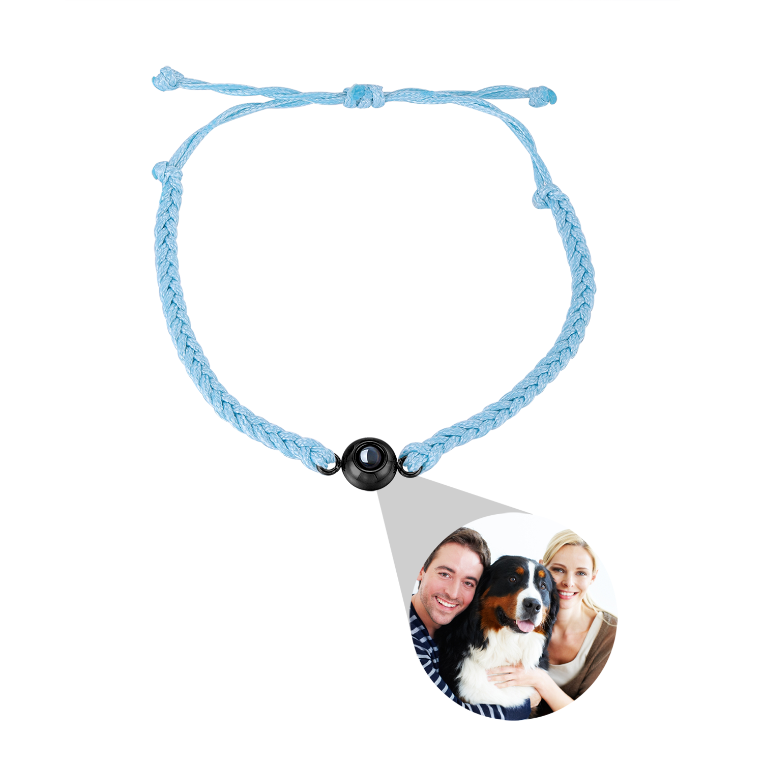 Creative Customized Color Photo Projection Bracelet Hand Woven Lovers Personality Jewelry For Men And Women Valentine's Day Gift Pi-Mart
