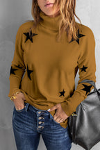 Star Print Sweater Pi-Mart