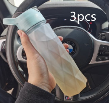Spray Water Bottle For Girls Outdoor Sport Fitness Water Cup Large Capacity Spray Bottle Drinkware Travel Bottles Kitchen Gadgets Pi-Mart