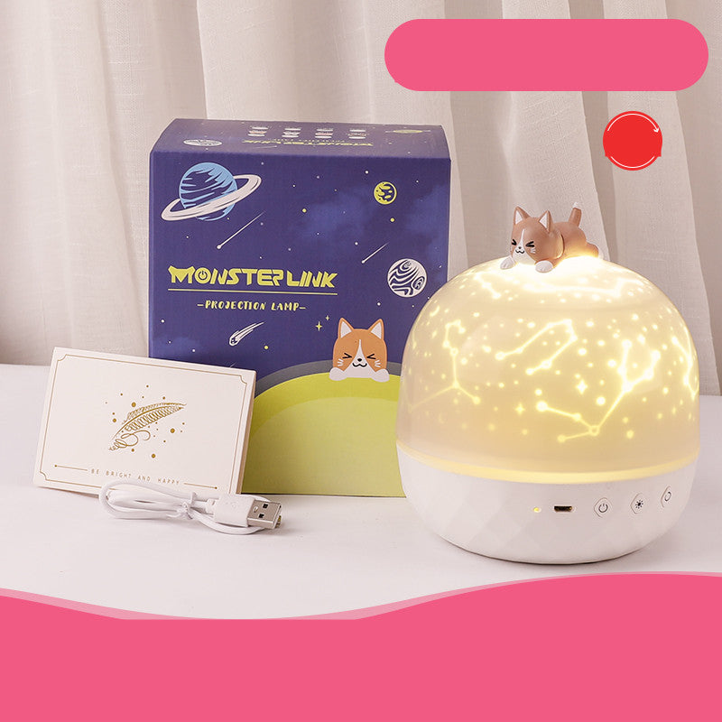 Children's Bedroom Dream Rotating Gypsophila Projection Lamp Pi-Mart