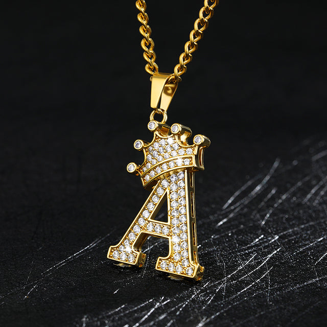 Zircon Alphabet Necklace - SJB-DIAMOND ELITES