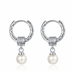 S925 Sterling Silver Water Pearl Earrings Pi-Mart