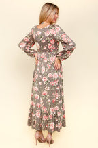Twisted Detail Ruffled Hem Floral Dress with Side Pockets For Women – Feminine Floral Print, Sophisticated Twist Detail, Fun Ruffled Hem & Convenient Pockets