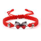 Couple Butterfly Buckle Braided Bracelet Pi-Mart