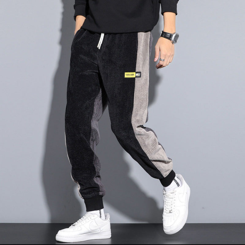 Men's Autumn And Winter Plus Velvet Padded Corduroy Pants Pi-Mart