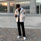 Lamb Cashmere Jacket Men's Winter Thickened Locomotive Suit Pi-Mart