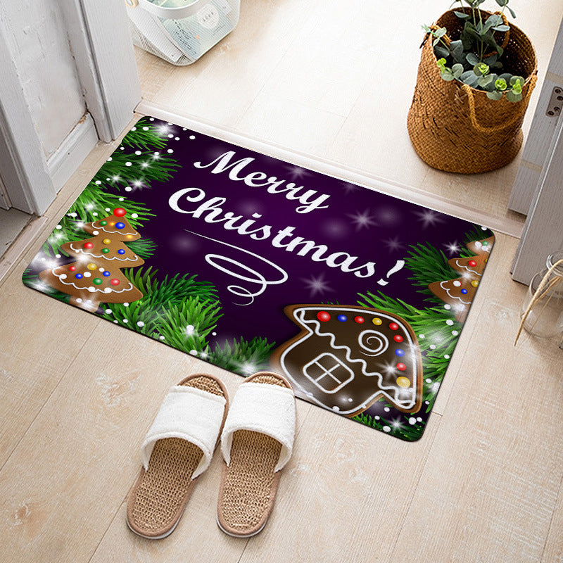 Christmas Floor Mat Bedroom Bathroom Home Absorbent Non-slip Pi-Mart