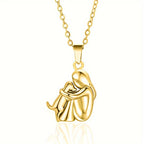 Fashion Little Girl And Dog Hug Necklace Pi-Mart