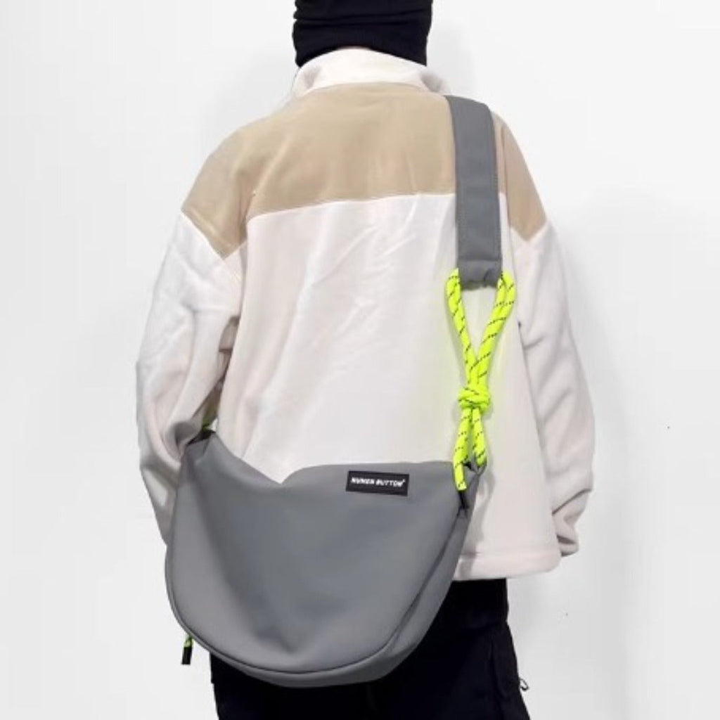 Shoulder crossbody bag unisex, large capacity student leisure crossbody bag, sports solid color small crossbody bag - SJB-DIAMOND ELITES