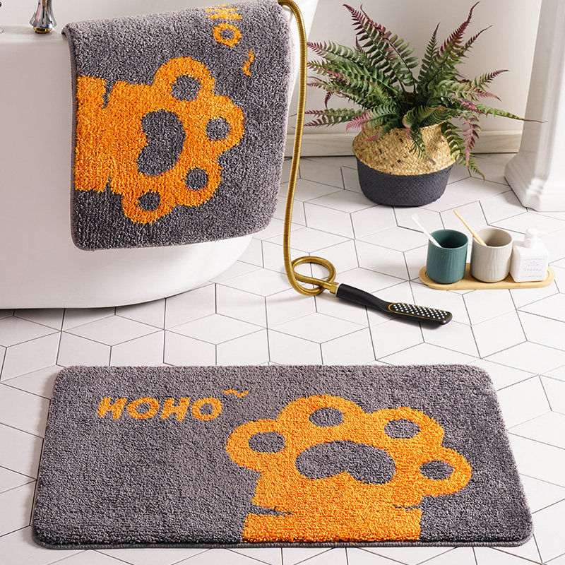 Bathroom Floor Mat Bathroom Absorbent Cute Household Non-slip Pi-Mart