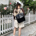 Big backpack female, autumn and winter silver large capacity backpack purse, commuter versatile college backpack - SJB-DIAMOND ELITES