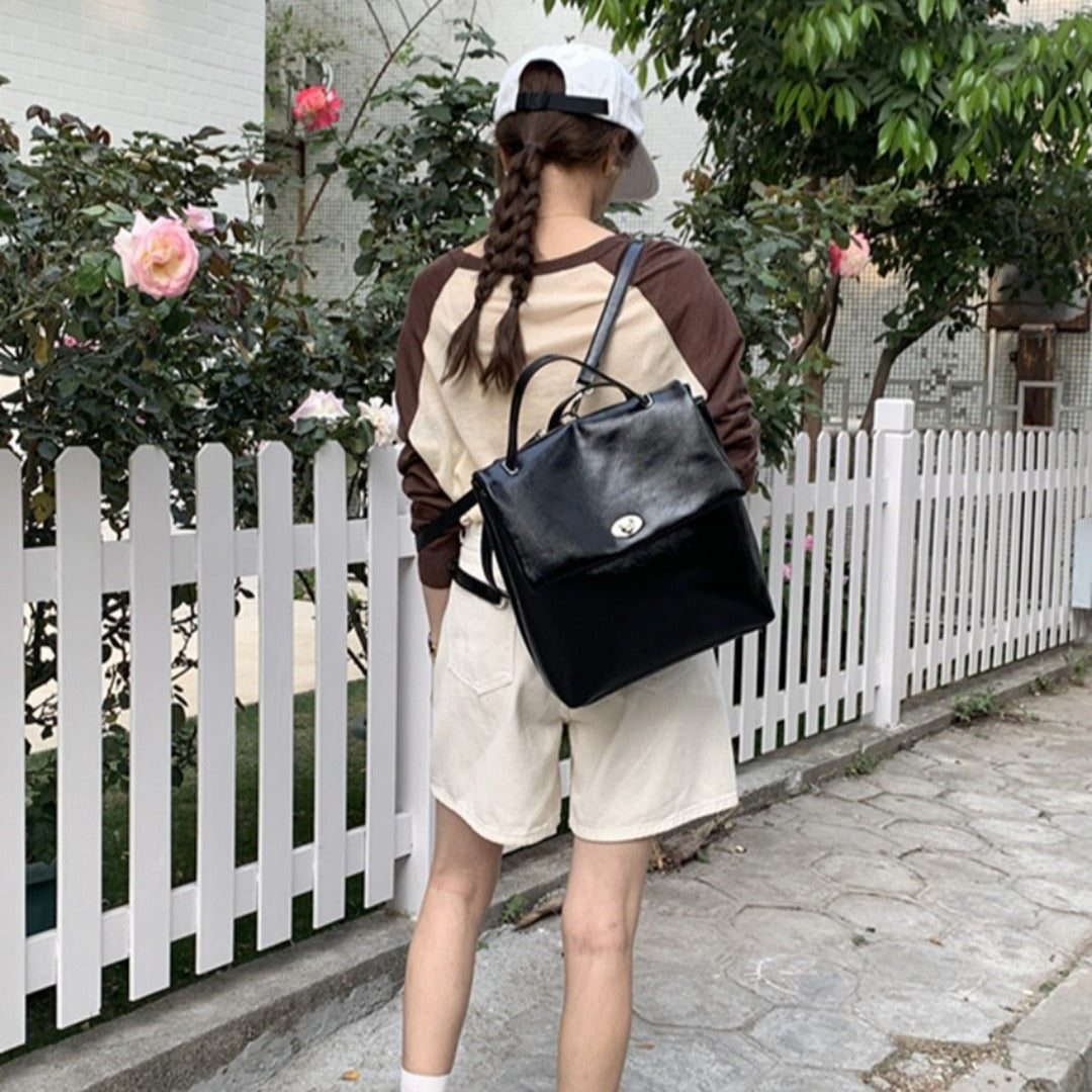 Big backpack female, autumn and winter silver large capacity backpack purse, commuter versatile college backpack - SJB-DIAMOND ELITES