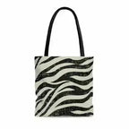 Double-Sided Zebra Print Beach Tote Bag - Medium | Femstylo