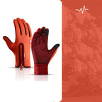 Fall And Winter Men's And Women's Plus Velvet Touch Screen Warm Riding Windproof Gloves Pi-Mart