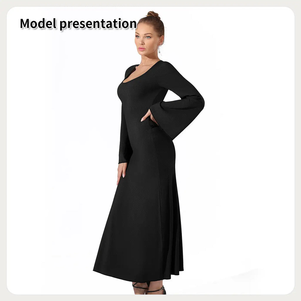 Women's Fashion Simple Solid Color Dress - SJB-DIAMOND ELITES