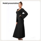 Women's Fashion Simple Solid Color Dress - SJB-DIAMOND ELITES