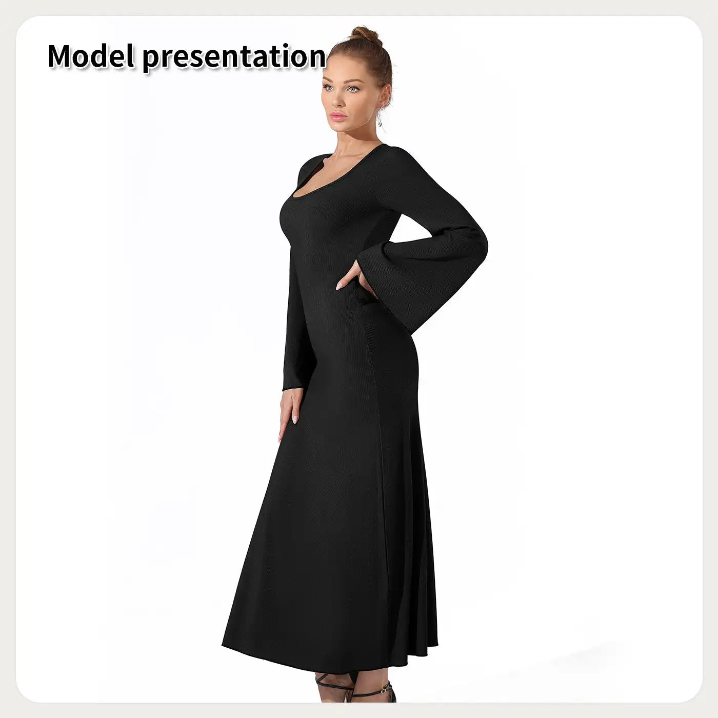 Women's Fashion Simple Solid Color Dress - SJB-DIAMOND ELITES