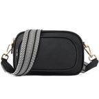 Embroidered Crossbody Bag, Vintage Ribbon Shoulder Bag, Small Crossbody Square Bag, Small Crossbody Purse for Women Triple Zip - SJB-DIAMOND ELITES