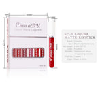 6 Boxes Of Matte Non-stick Cup Waterproof Lipstick Long Lasting Lip Gloss Pi-Mart